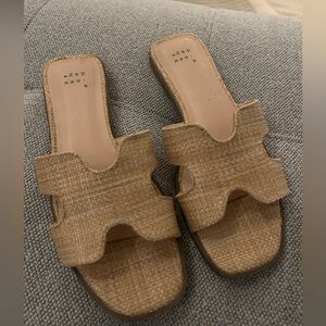 a new day Nina’s raffia Tan Sandals